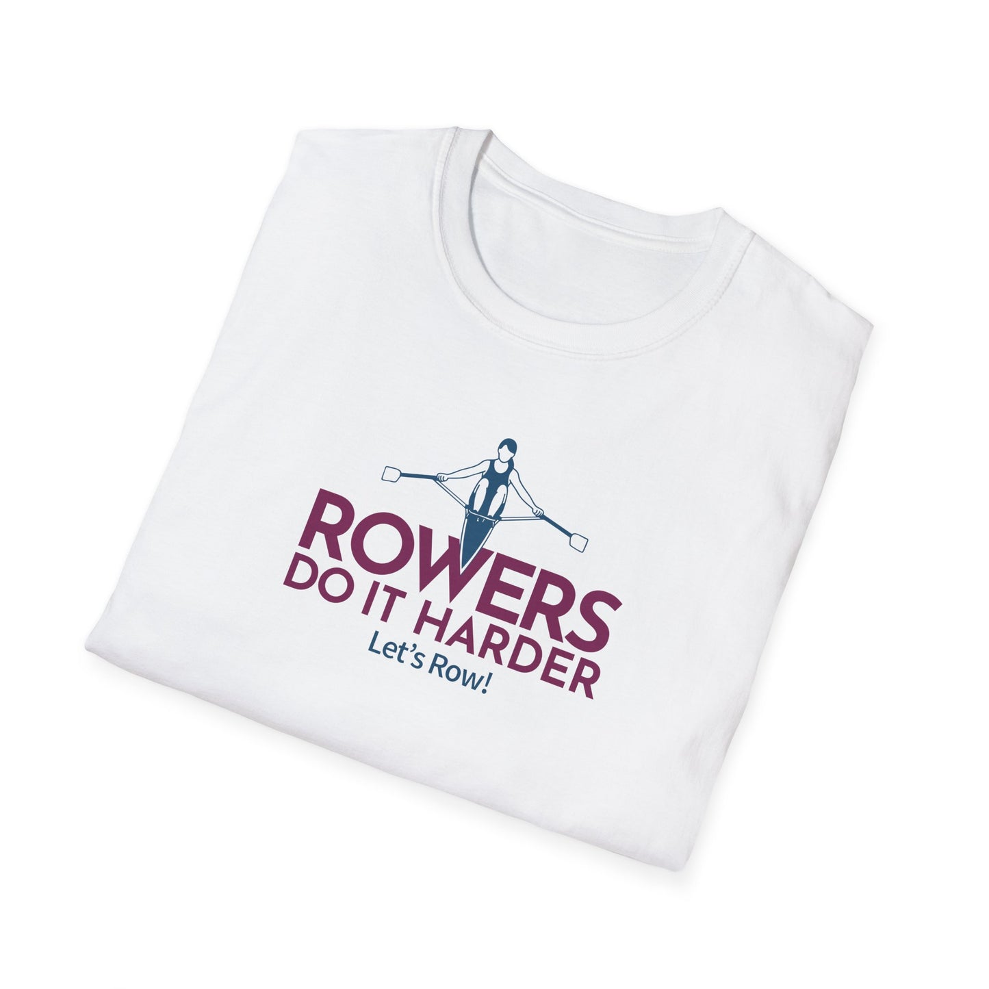 Rowers Do It Harder — Modern Line Edition | Premium Rowing Tee