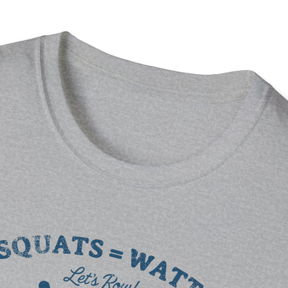 Squats = Watts | Premium Rowing Tee - RR