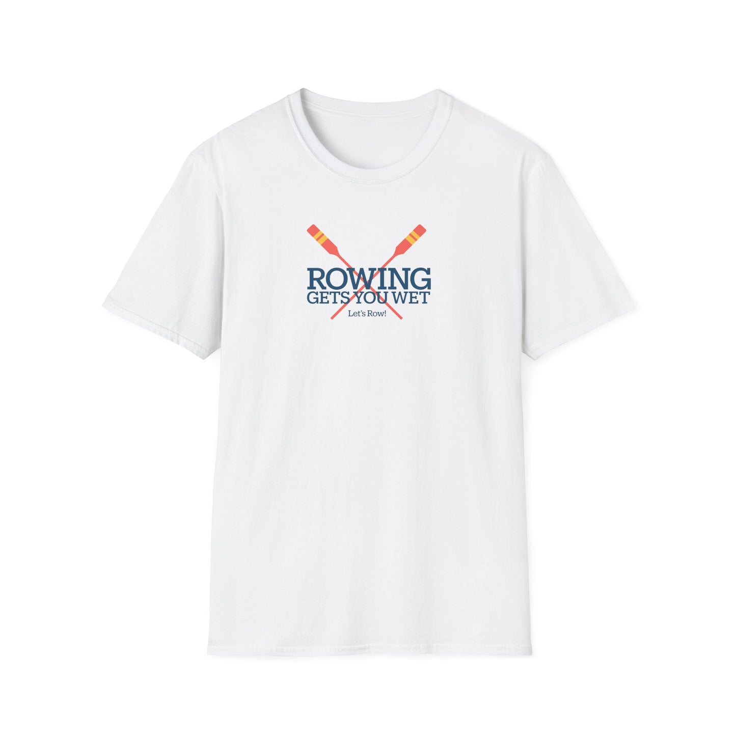 Rowing Gets You Wet — Crossed Oars Edition | Premium Rowing Tee