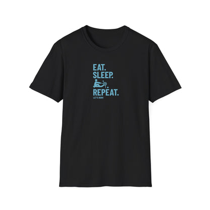 Eat Sleep Erg Repeat — Icon Edition | Premium Rowing Tee - RR
