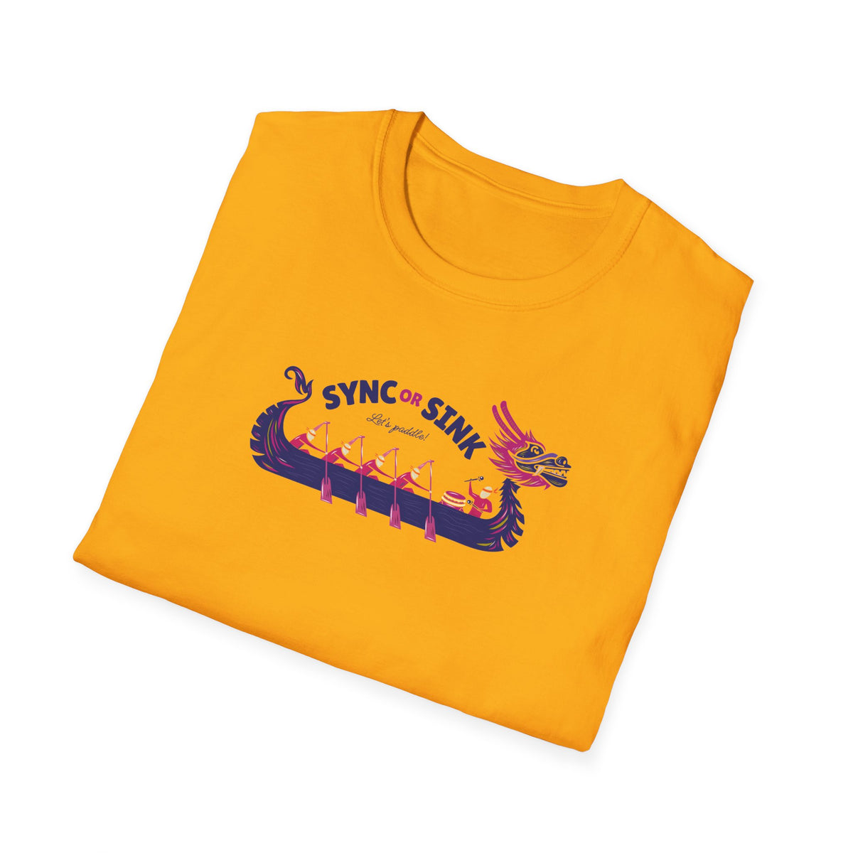 Sync or Sink | Dragon Boat Shirt | Premium Paddling Tee - RR