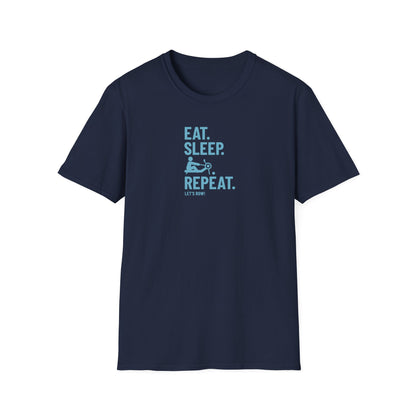 Eat Sleep Erg Repeat — Icon Edition | Premium Rowing Tee - RR