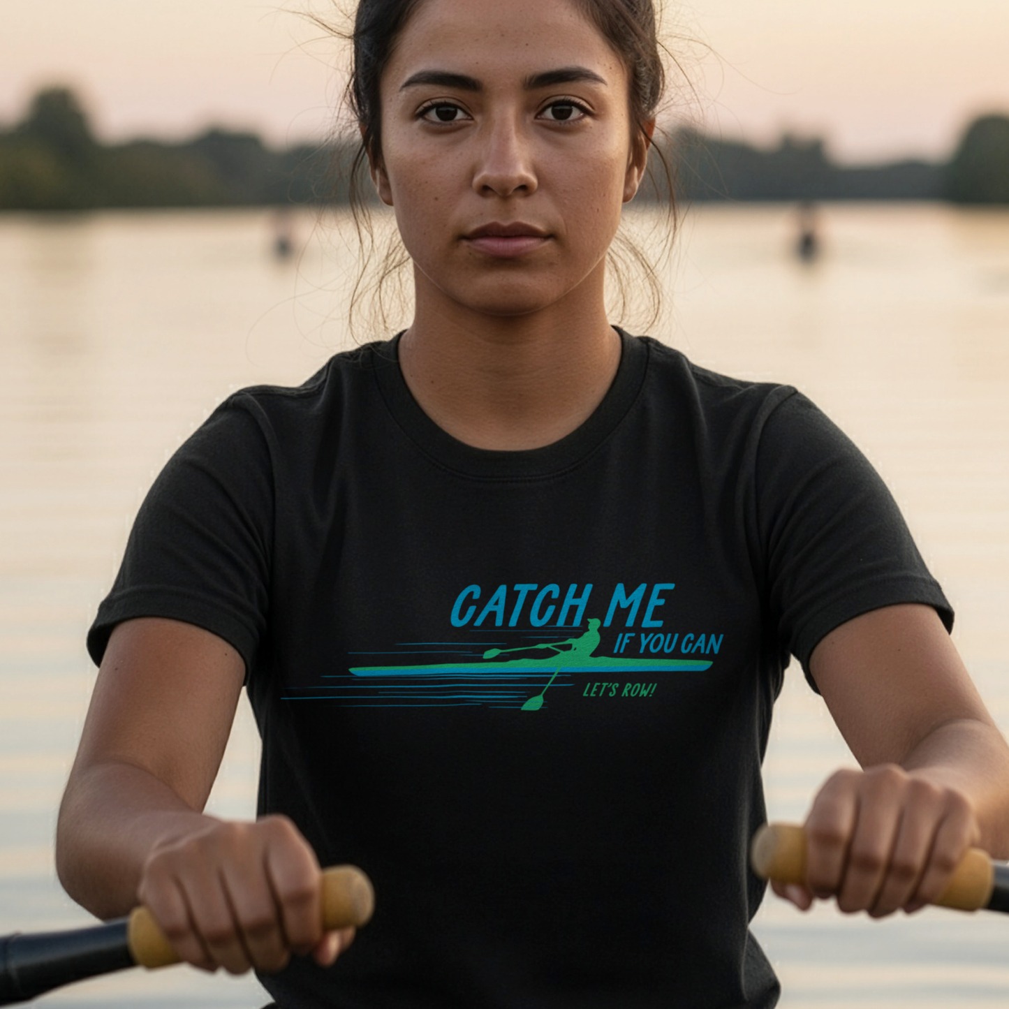 Catch Me If You Can Rowing T-Shirt | Premium Rowing Tee