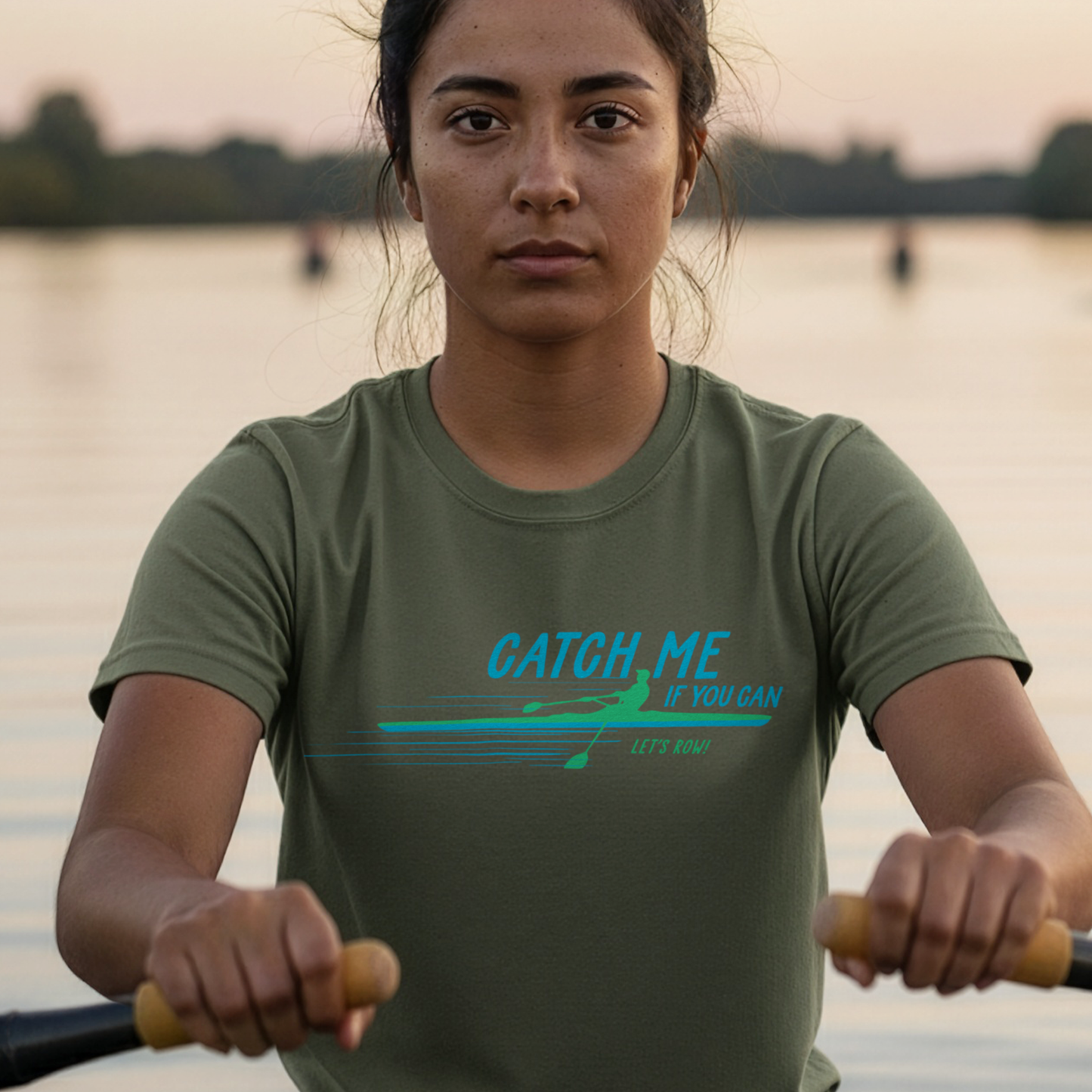 Catch Me If You Can Rowing T-Shirt | Premium Rowing Tee