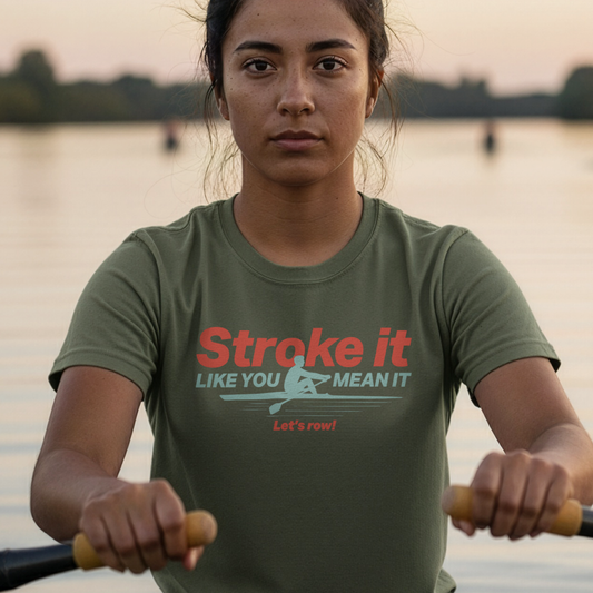 Stroke It Like You Mean It | Premium Rowing Tee