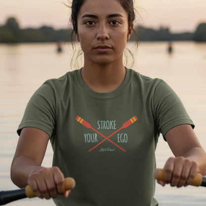 Stroke Your Ego — Bold Edition | Premium Rowing Tee