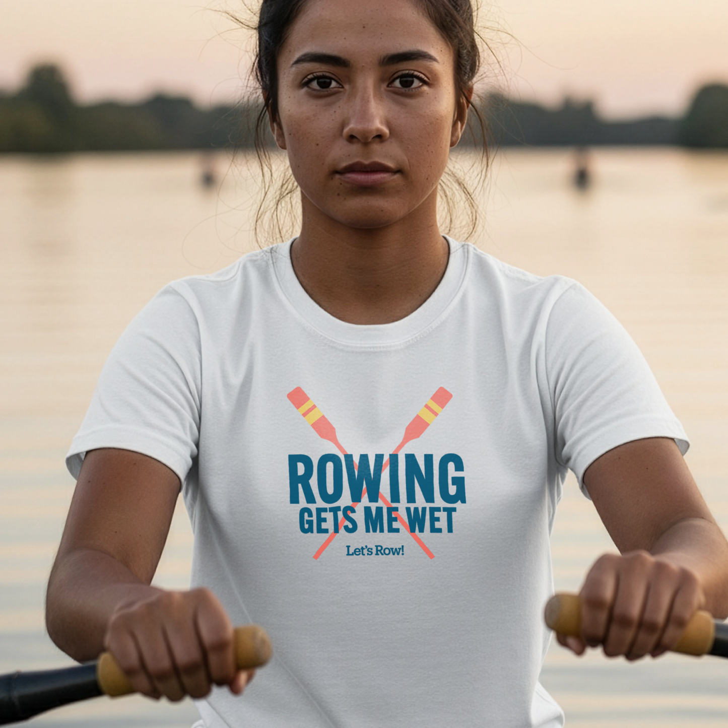 Rowing Gets Me Wet | Premium Rowing Tee