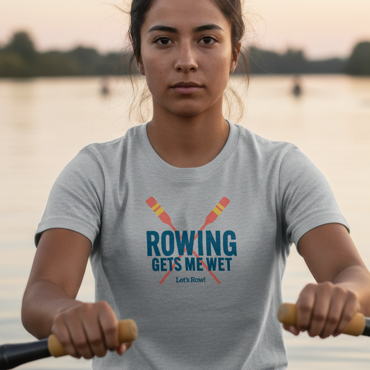 Rowing Gets Me Wet | Premium Rowing Tee