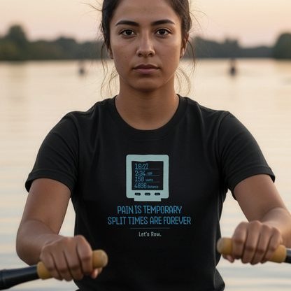Pain Is Temporary — Monitor Edition | Premium Rowing Tee