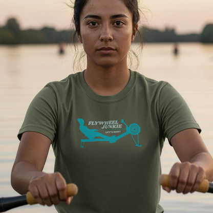Flywheel Junkie — Premium Rowing Tee
