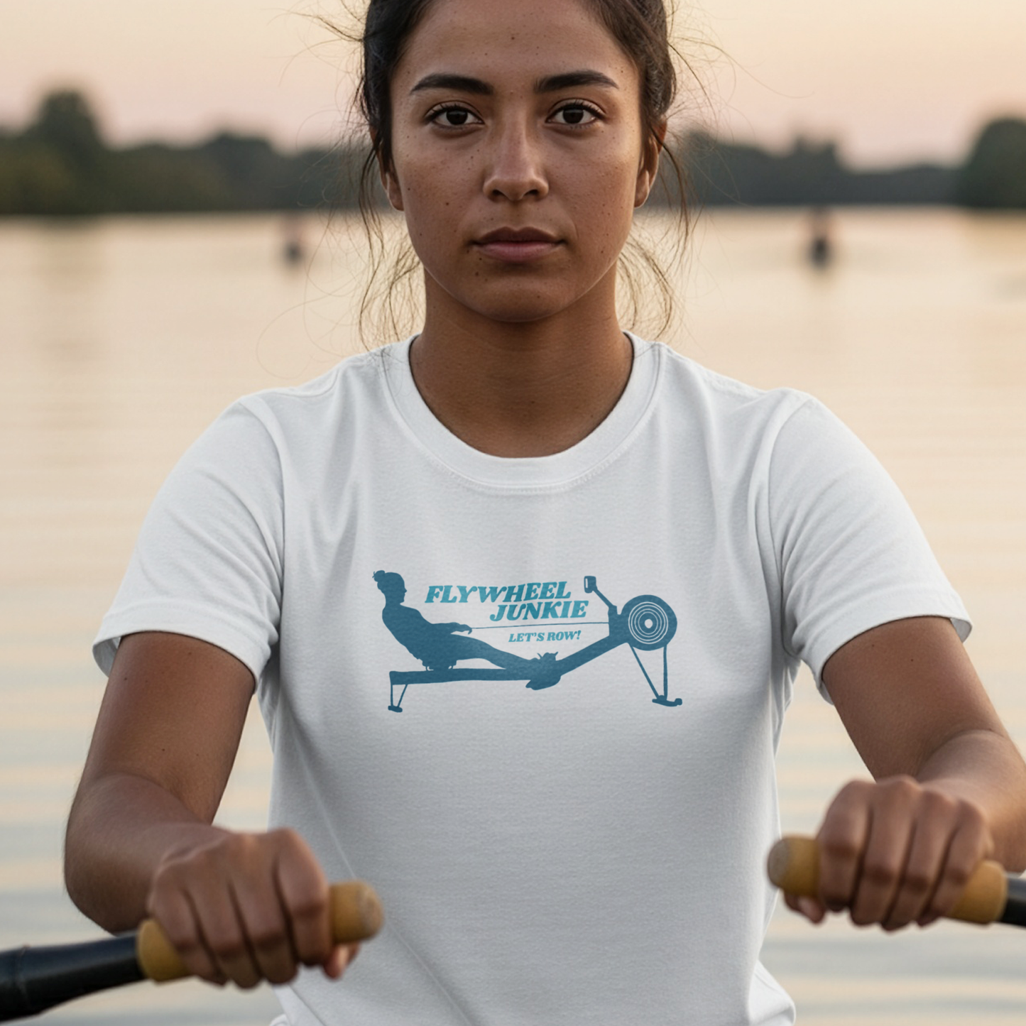 Flywheel Junkie — Premium Rowing Tee