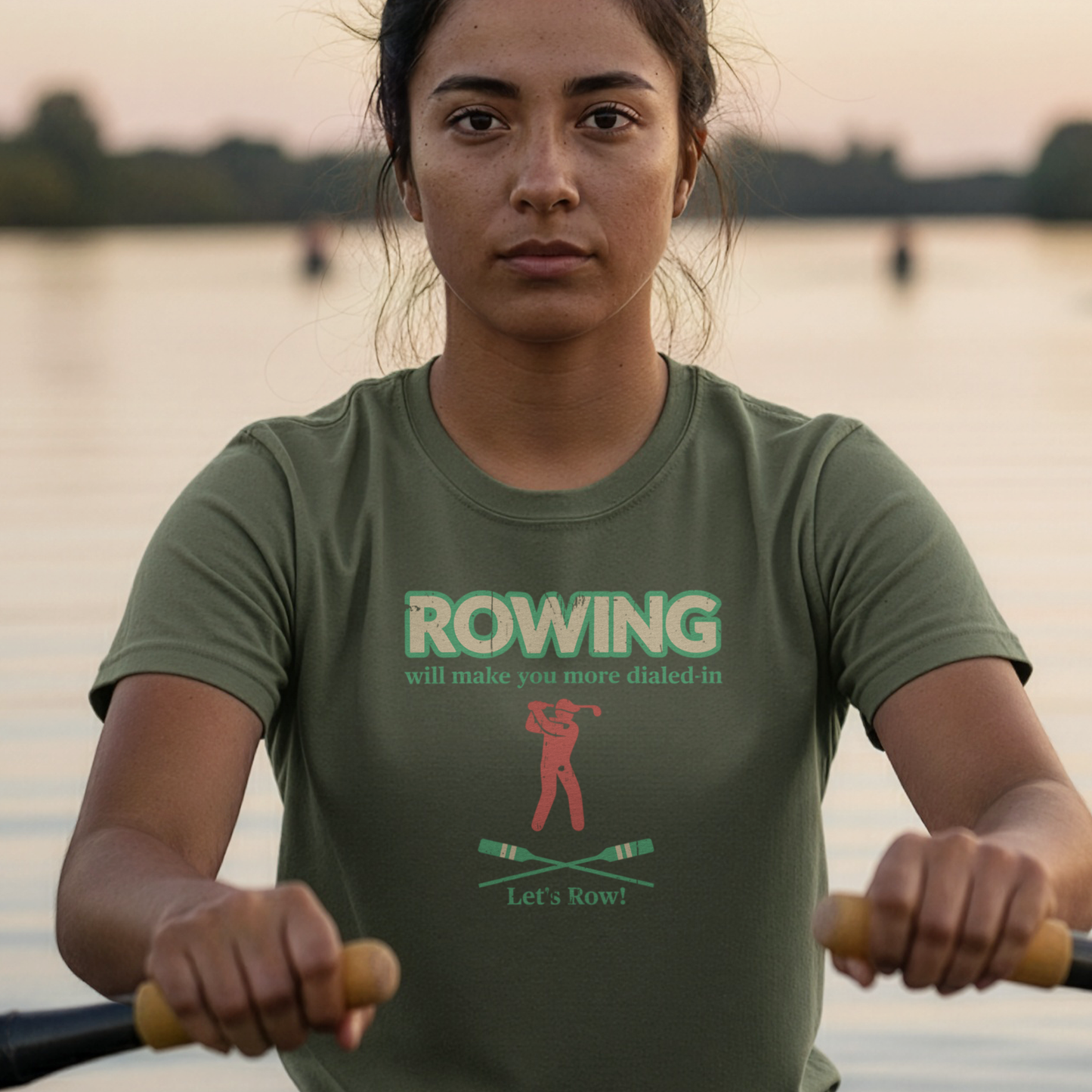 Rowing Will Make You Dialed-In | Premium Rowing Tee