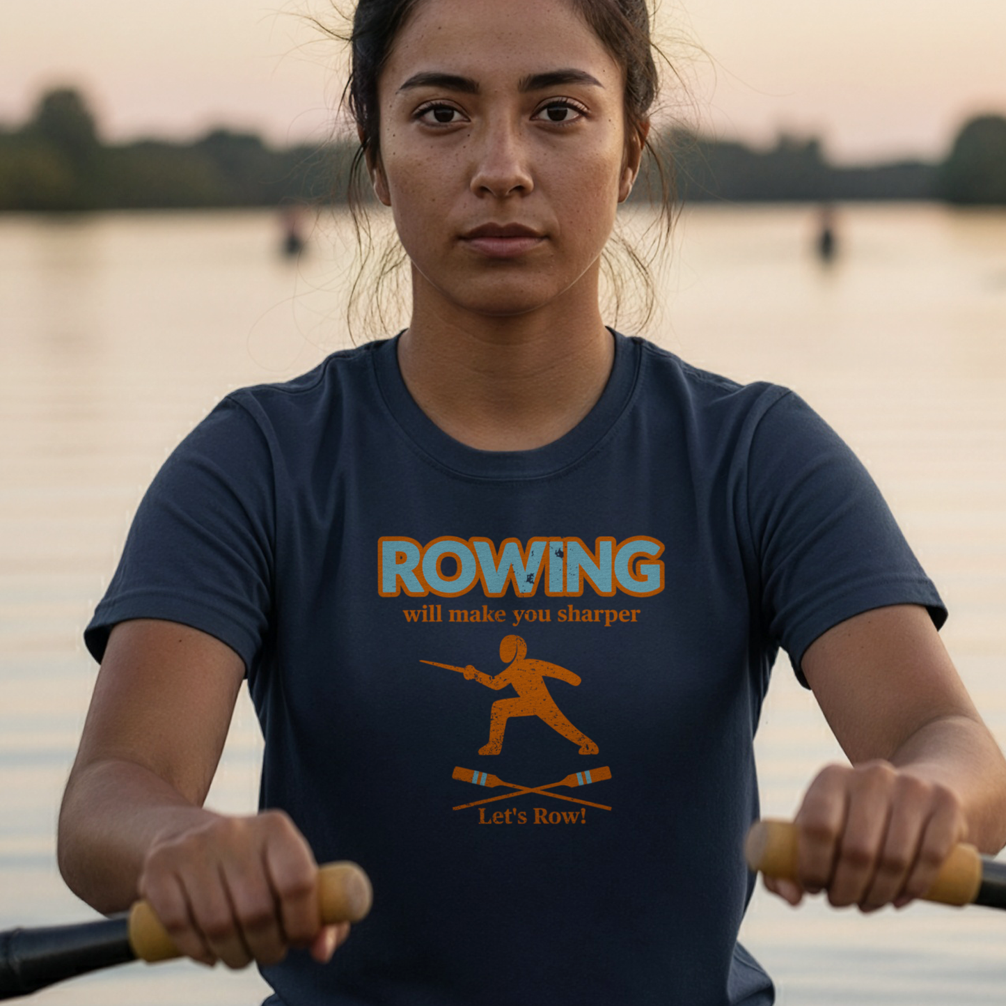 Rowing Will Make You Sharper | Premium Rowing Tee