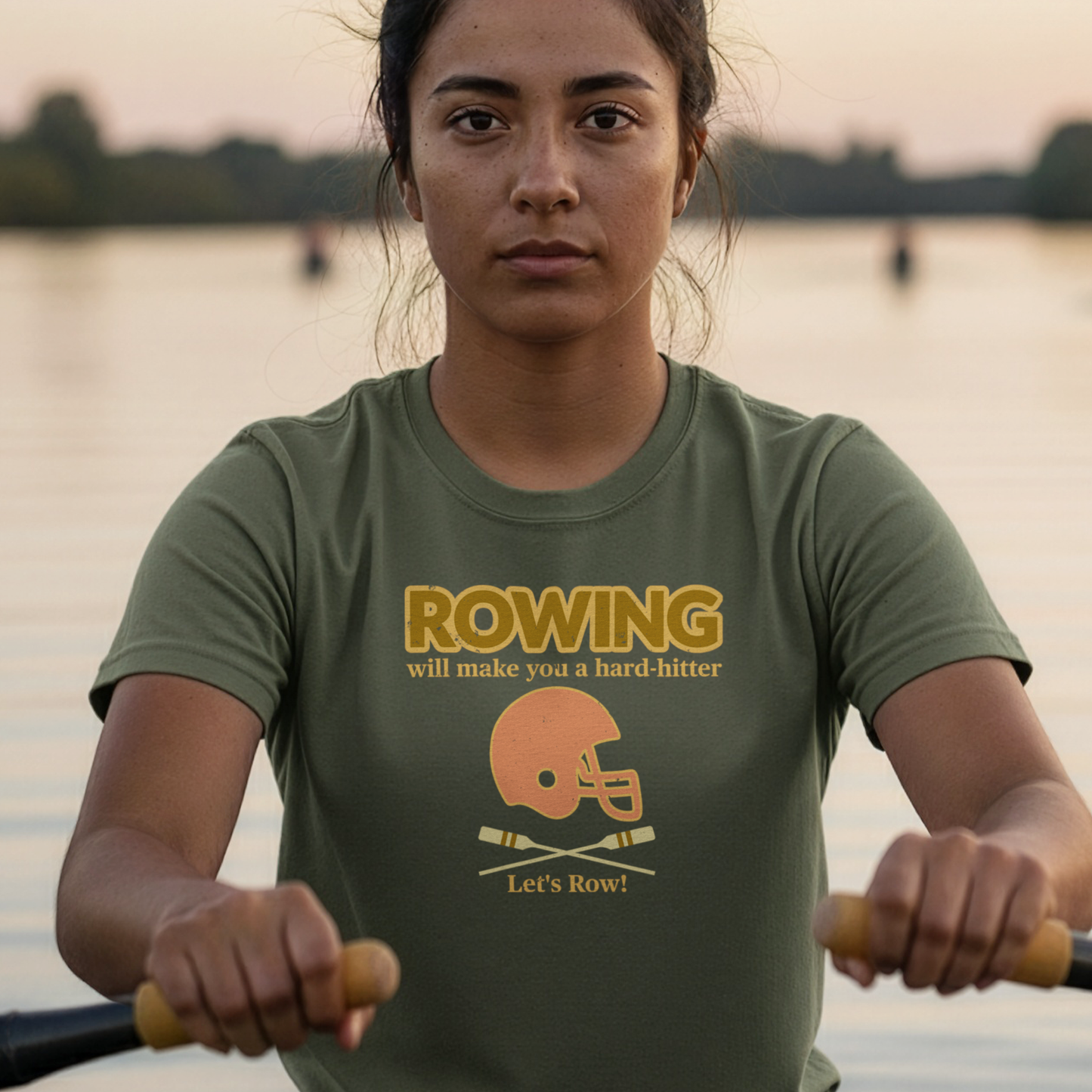 Rowing Will Make You a Hard Hitter — Premium Rowing Tee