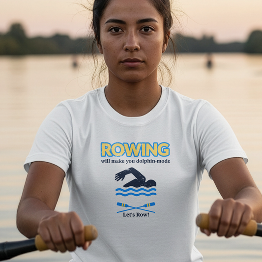 Rowing Will Make You Dolphin-Mode | Premium Rowing Tee