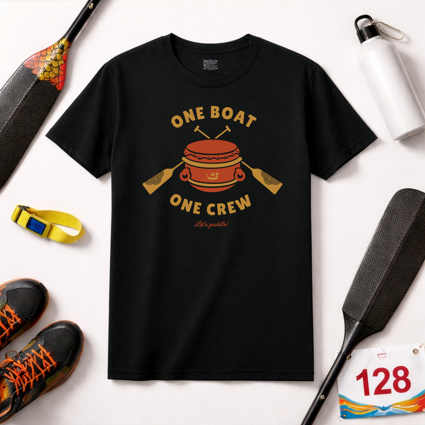 One Boat One Crew Dragon Boat T-Shirt | Premium Paddling Tee