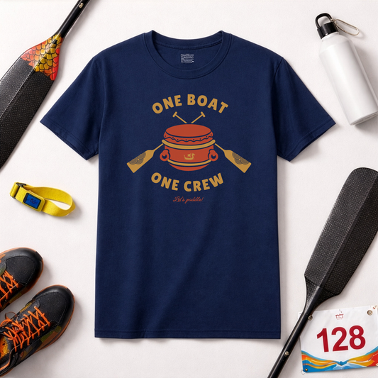 One Boat One Crew Dragon Boat T-Shirt | Premium Paddling Tee