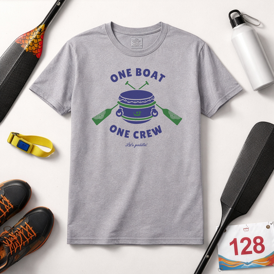 One Boat One Crew Dragon Boat T-Shirt | Premium Paddling Tee