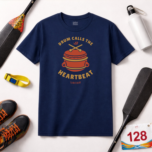 Drum Calls the Heartbeat Dragon Boat T-Shirt | Premium Paddling Tee