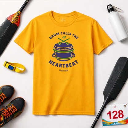 Drum Calls the Heartbeat Dragon Boat T-Shirt | Premium Paddling Tee