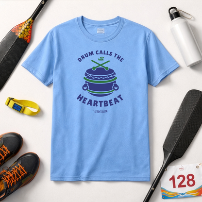 Drum Calls the Heartbeat Dragon Boat T-Shirt | Premium Paddling Tee