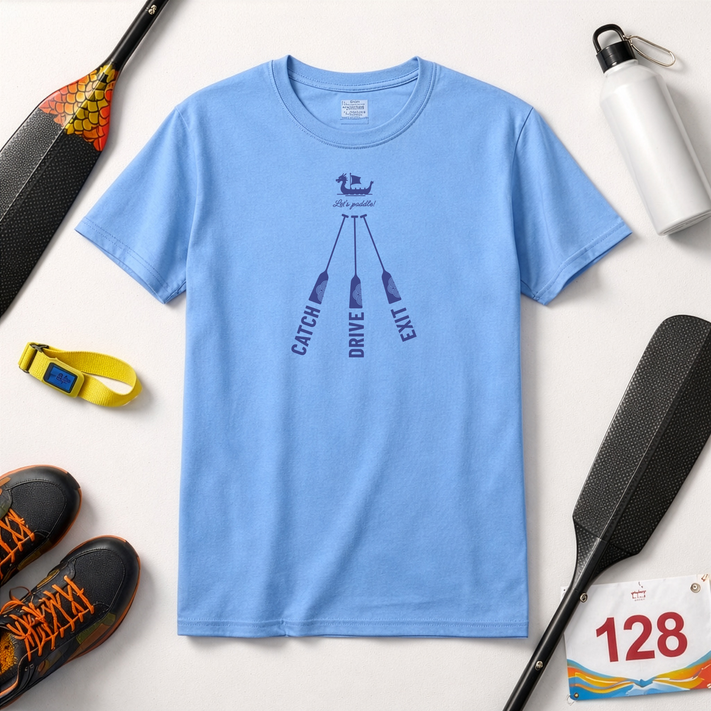 Catch Drive Exit Dragon Boat T-Shirt | Premium Paddling Tee