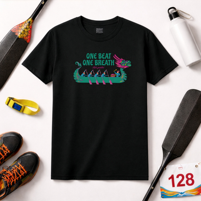 One Beat One Breath Dragon Boat T-Shirt | Premium Paddling Tee