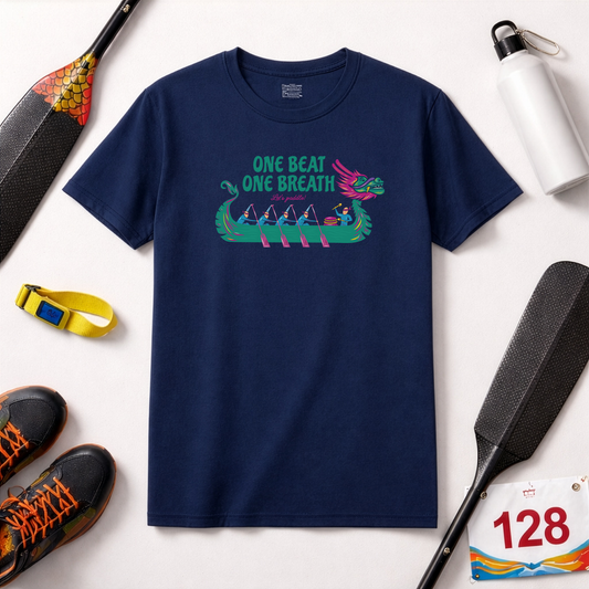 One Beat One Breath Dragon Boat T-Shirt | Premium Paddling Tee