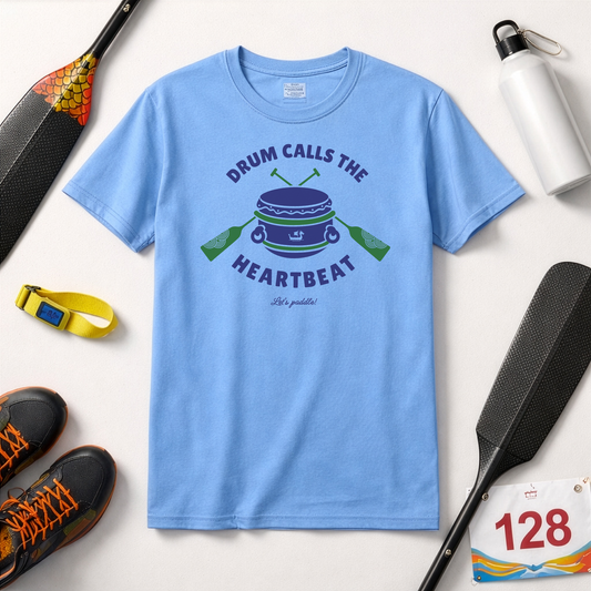 Drum Calls the Heartbeat | Crew Rhythm Edition | Premium Paddling Tee