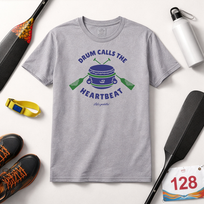 Drum Calls the Heartbeat | Crew Rhythm Edition | Premium Paddling Tee