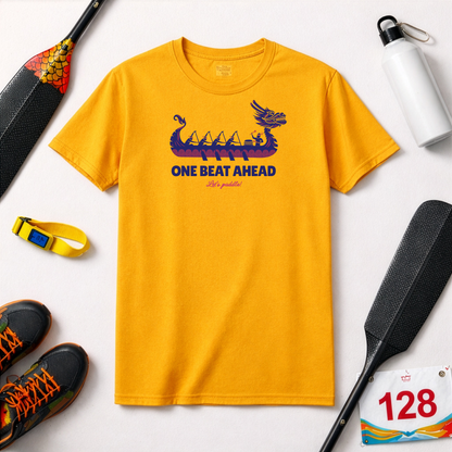One Beat Ahead | Dragon Boat Shirt | Premium Paddling Tee