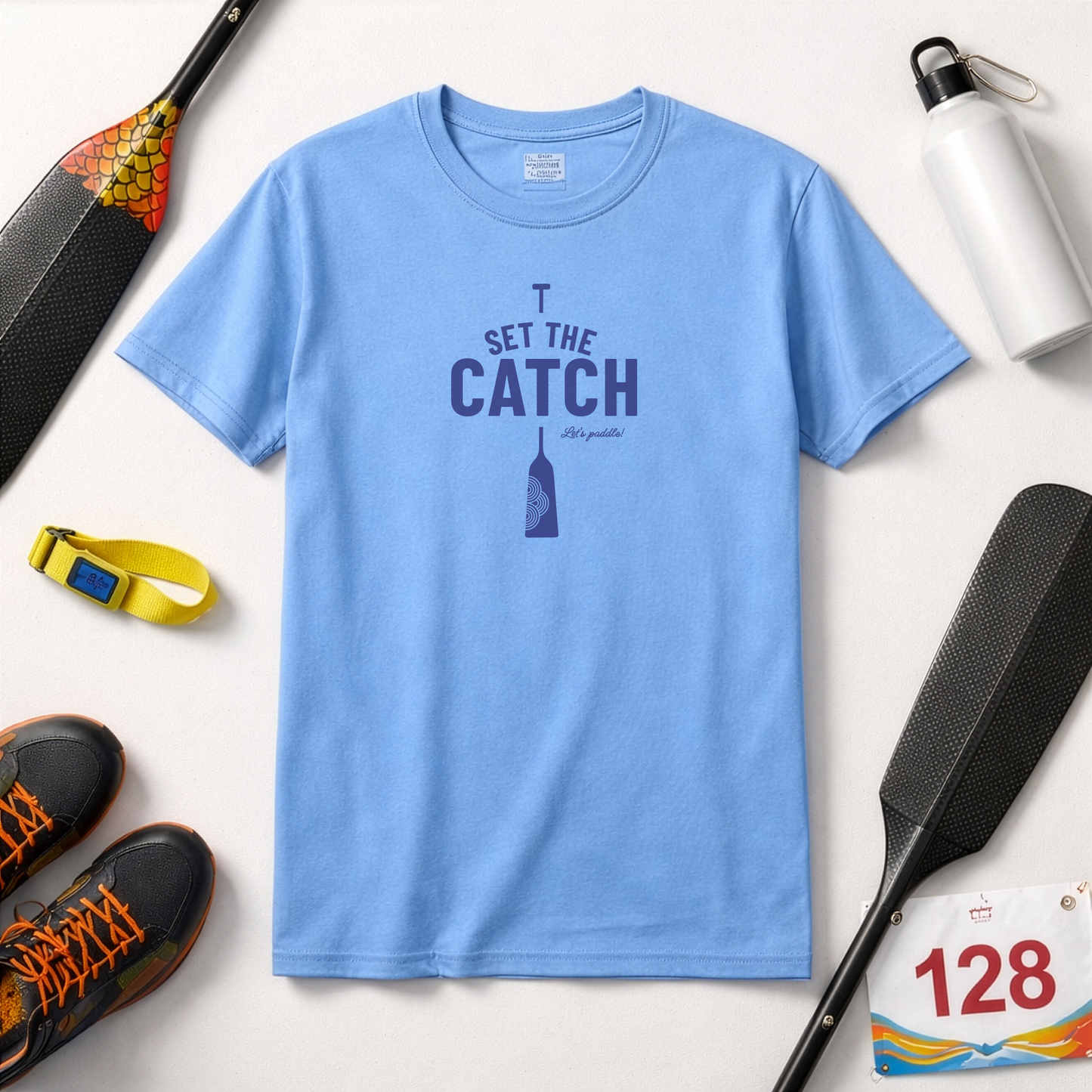 Set The Catch Dragon Boat T-Shirt | Premium Paddling Tee