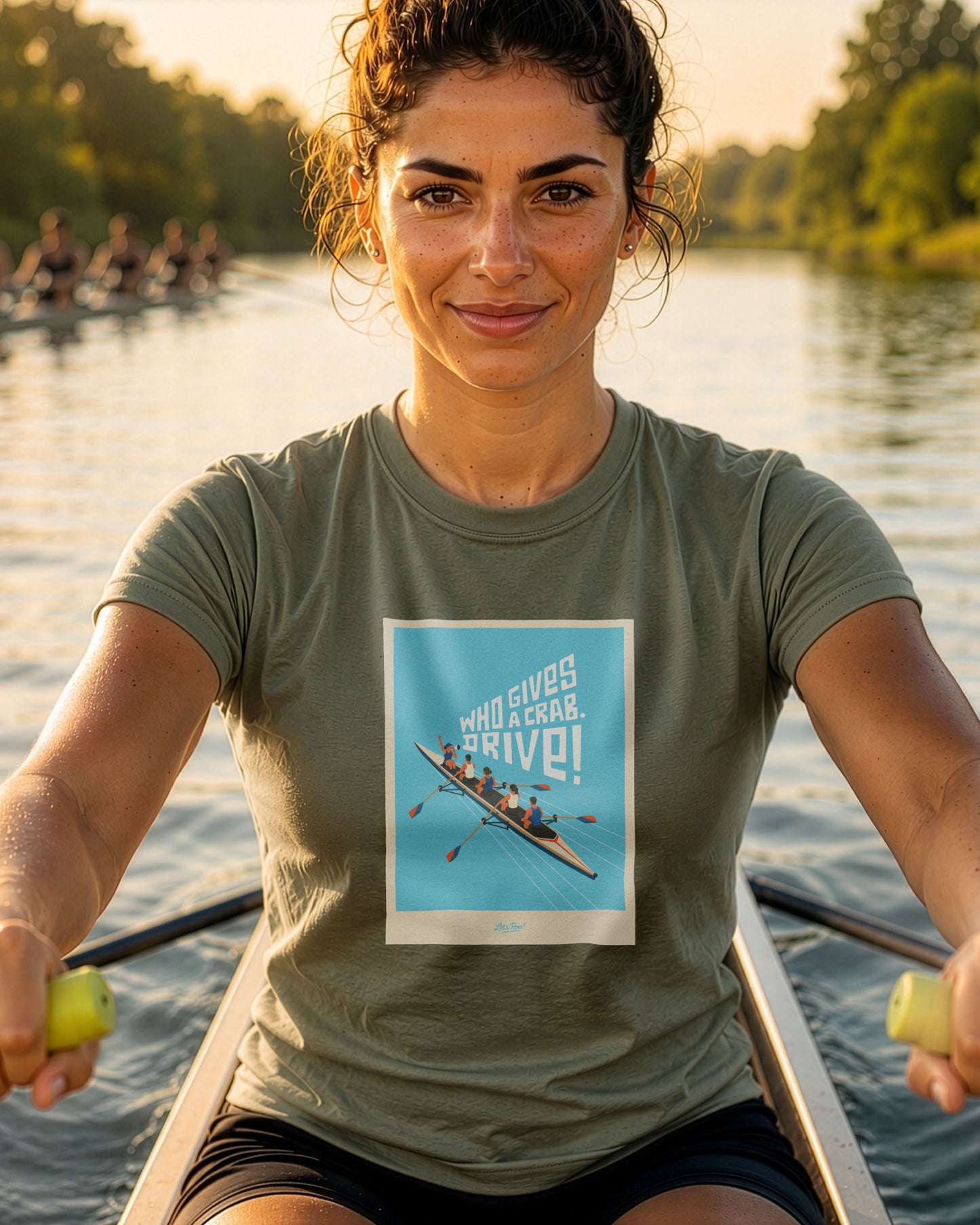 Who Gives a Crab. Drive! | Premium Rowing Tee
