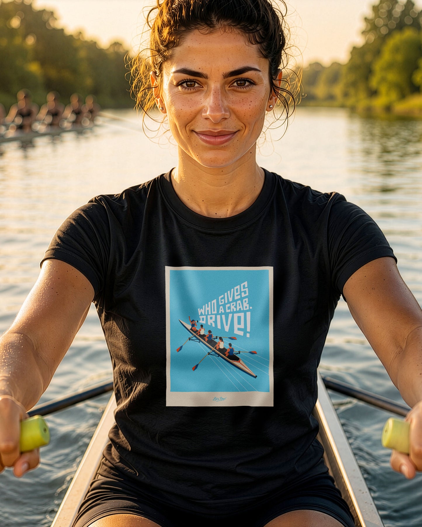 Who Gives a Crab. Drive! | Premium Rowing Tee