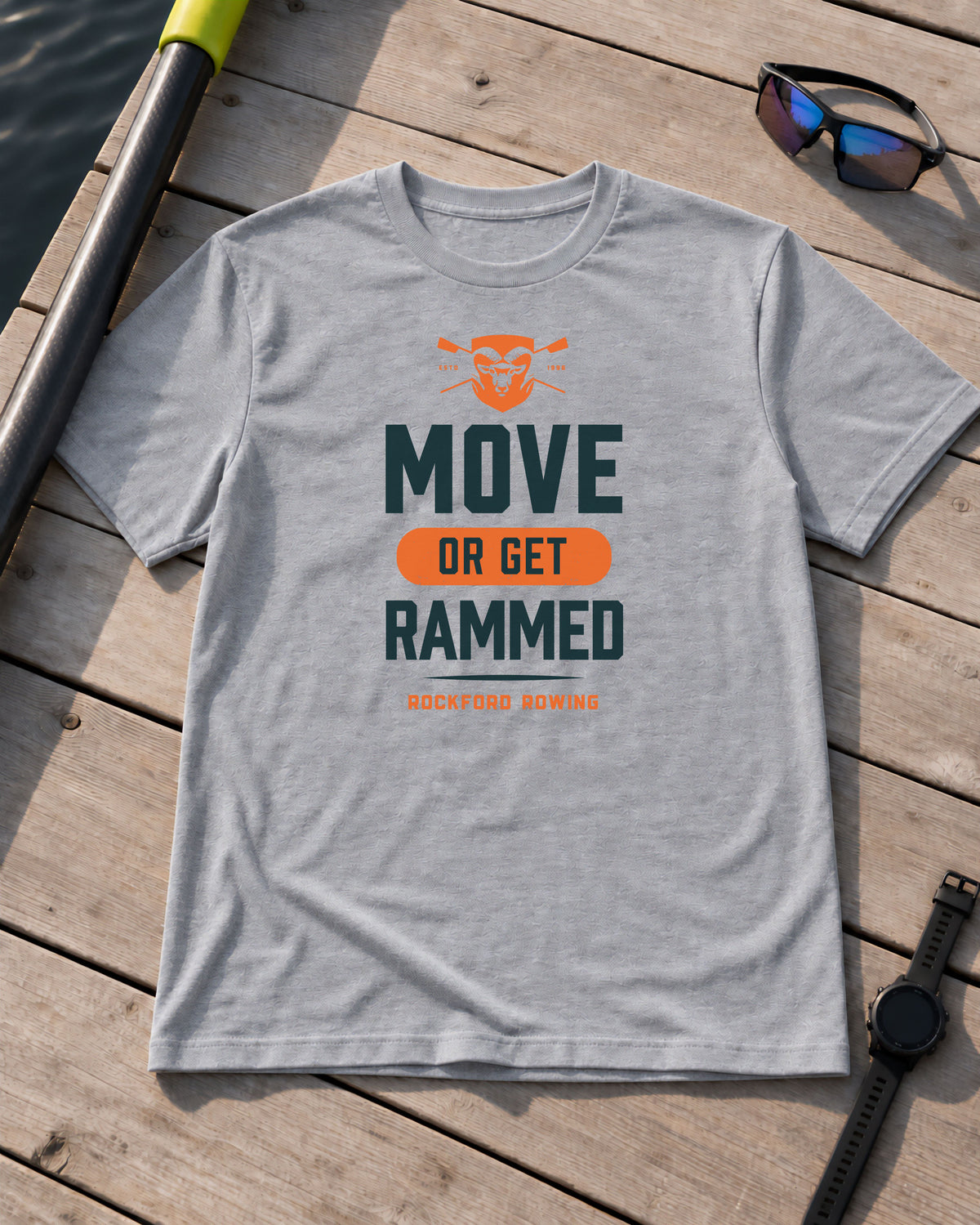 Move Or Get Rammed | Premium Rowing Tee - RR