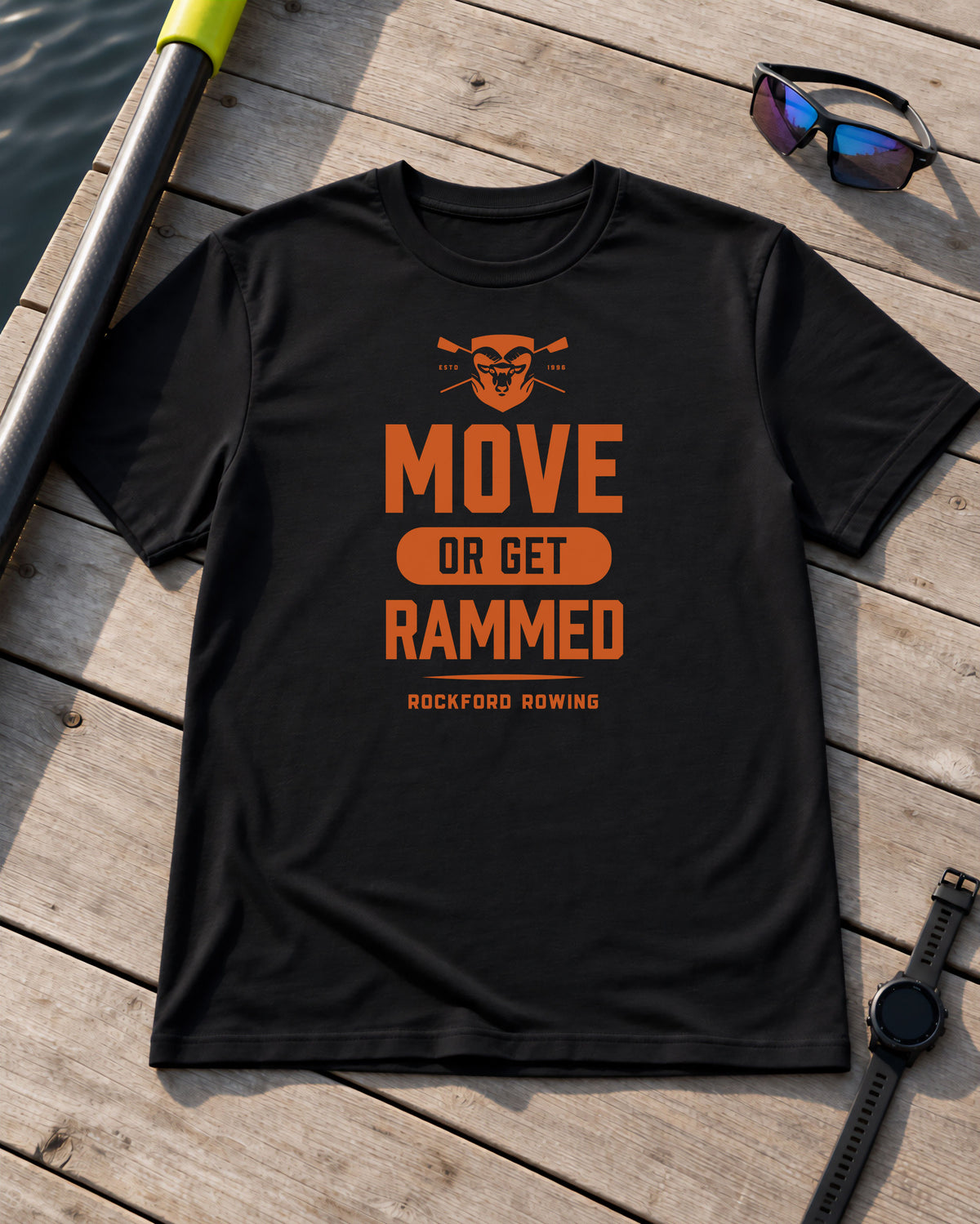 Move Or Get Rammed | Premium Rowing Tee - RR