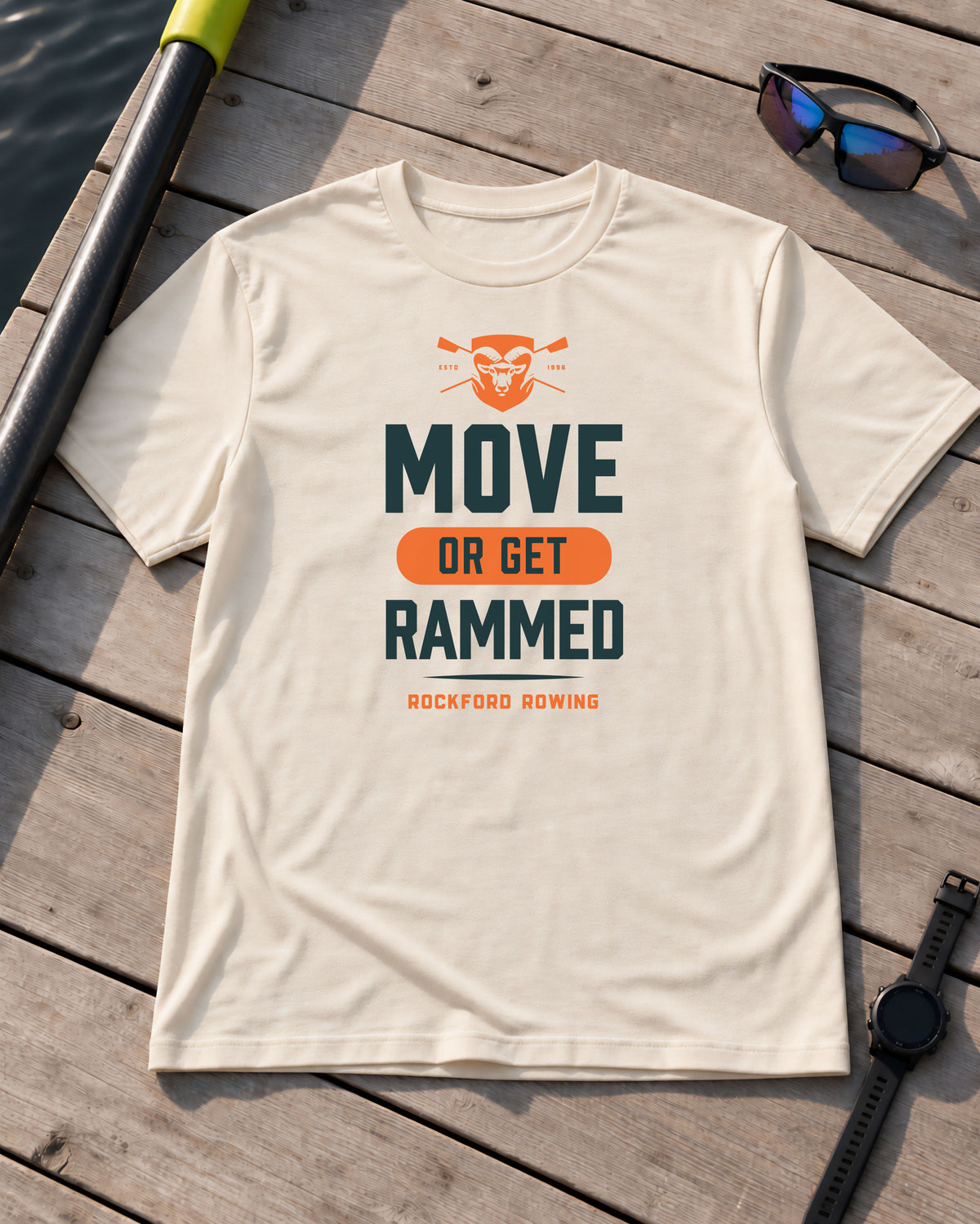 Move Or Get Rammed | Premium Rowing Tee - RR