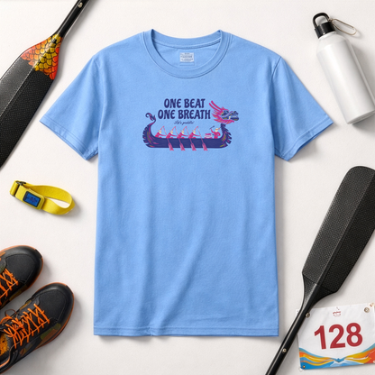 One Beat One Breath Dragon Boat T-Shirt | Premium Paddling Tee - RR