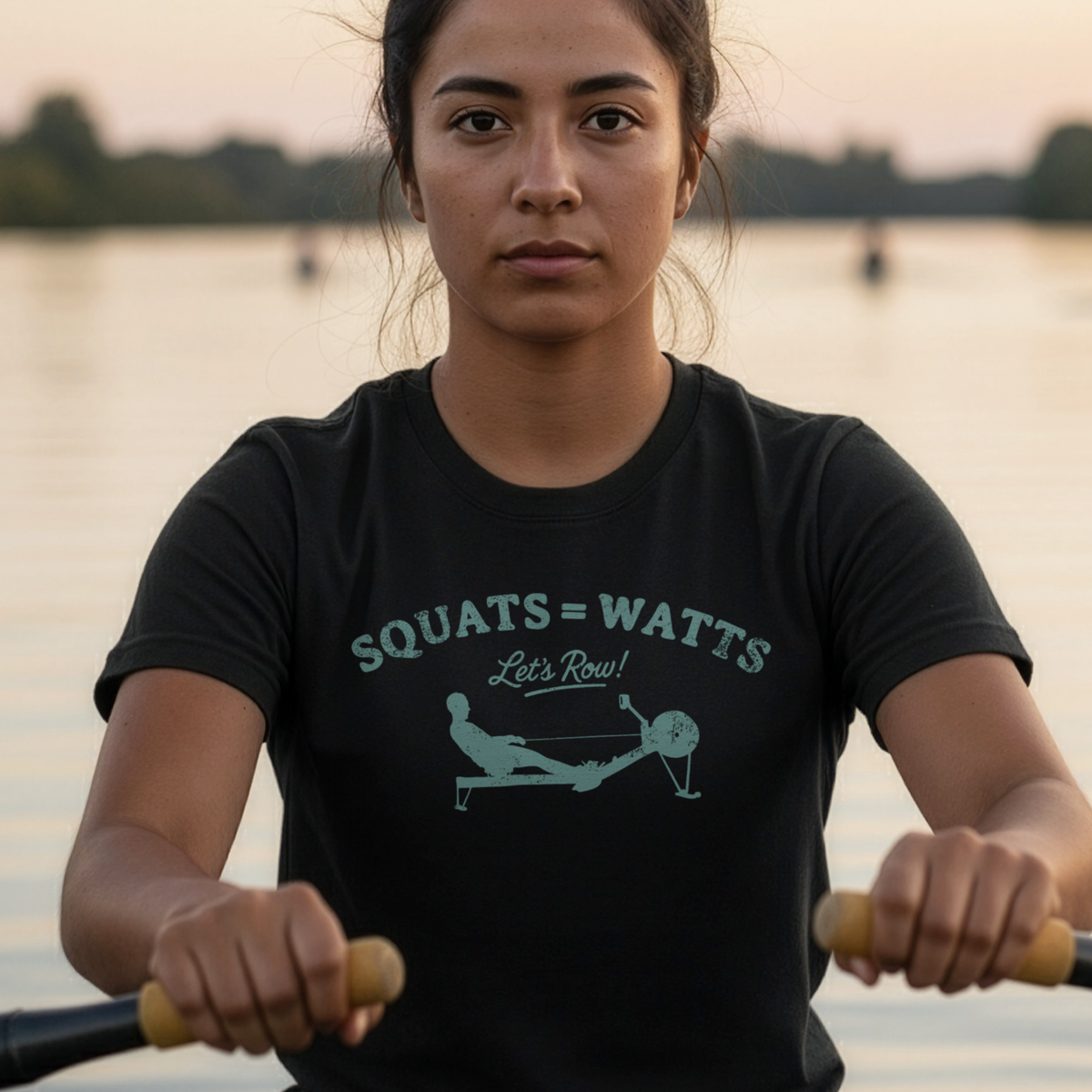 Squats = Watts | Premium Rowing Tee - RR