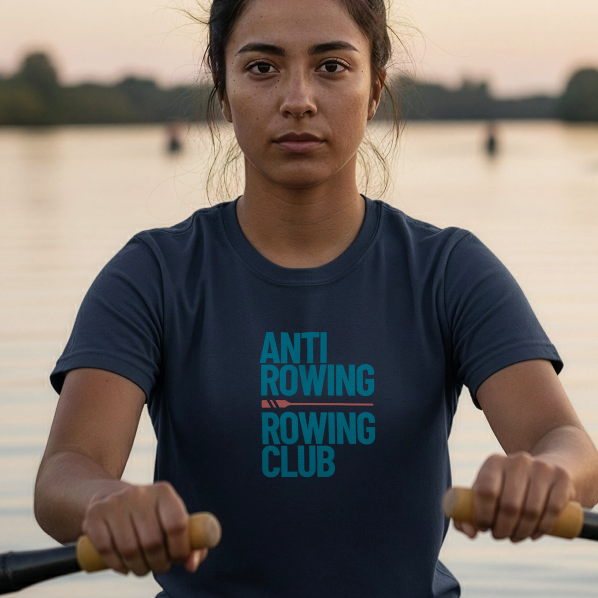 Anti Rowing Rowing Club — Coral Blade Edition | Premium Rowing Tee - RR