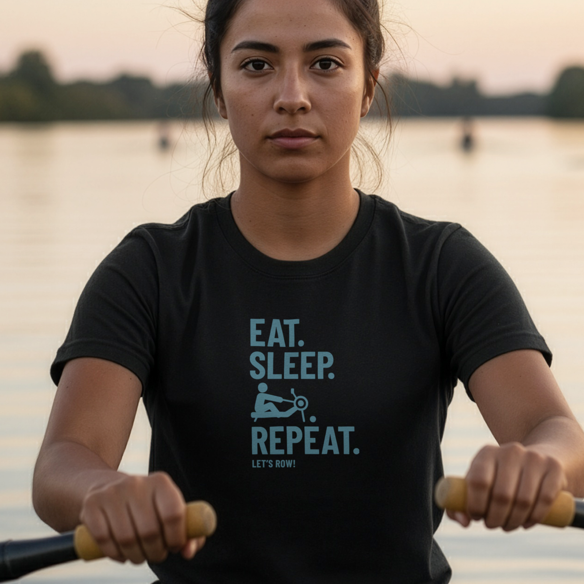 Eat Sleep Erg Repeat — Icon Edition | Premium Rowing Tee - RR