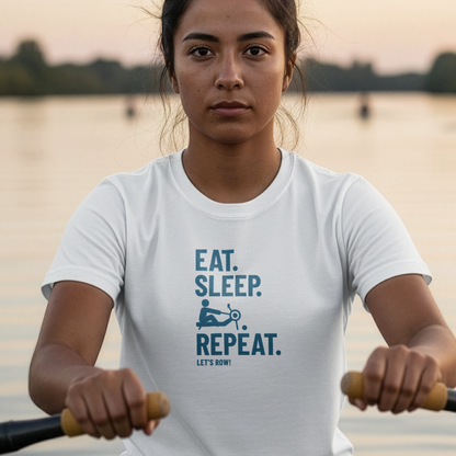 Eat Sleep Erg Repeat — Icon Edition | Premium Rowing Tee - RR