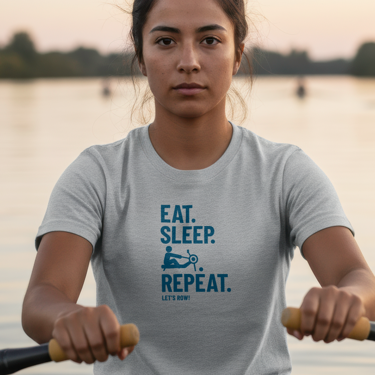 Eat Sleep Erg Repeat — Icon Edition | Premium Rowing Tee - RR