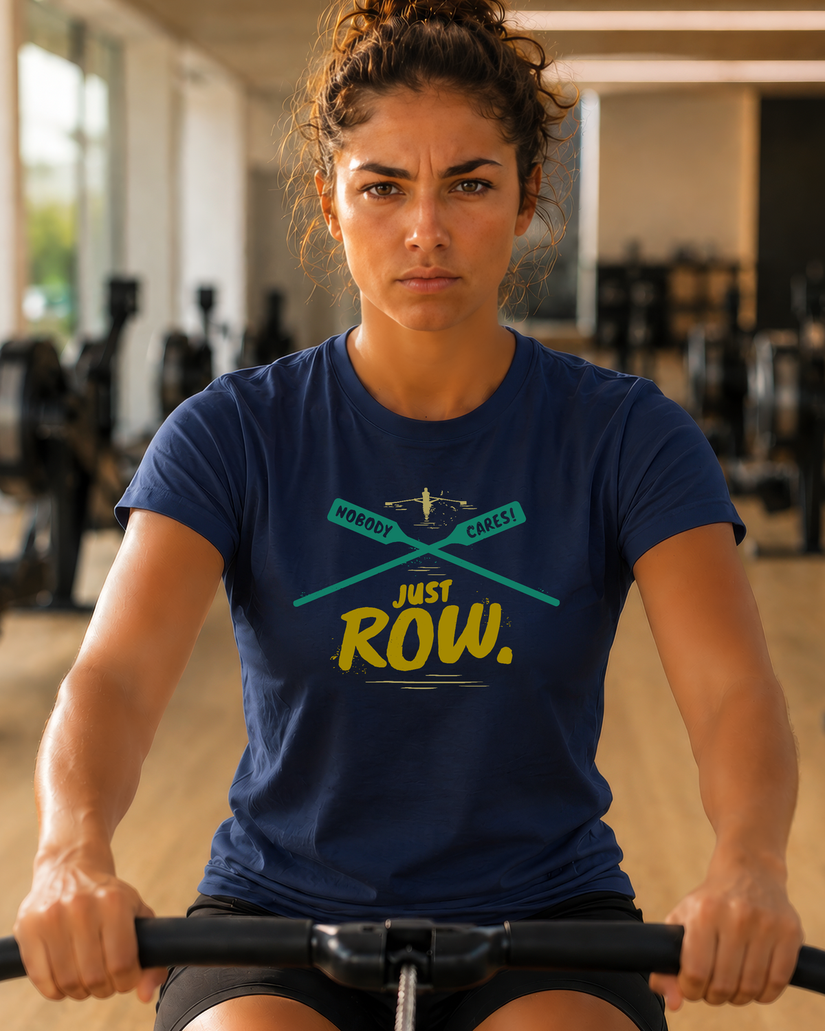 Nobody Cares. Just Row. | Crossed Oars Edition | Premium Rowing Tee - RR