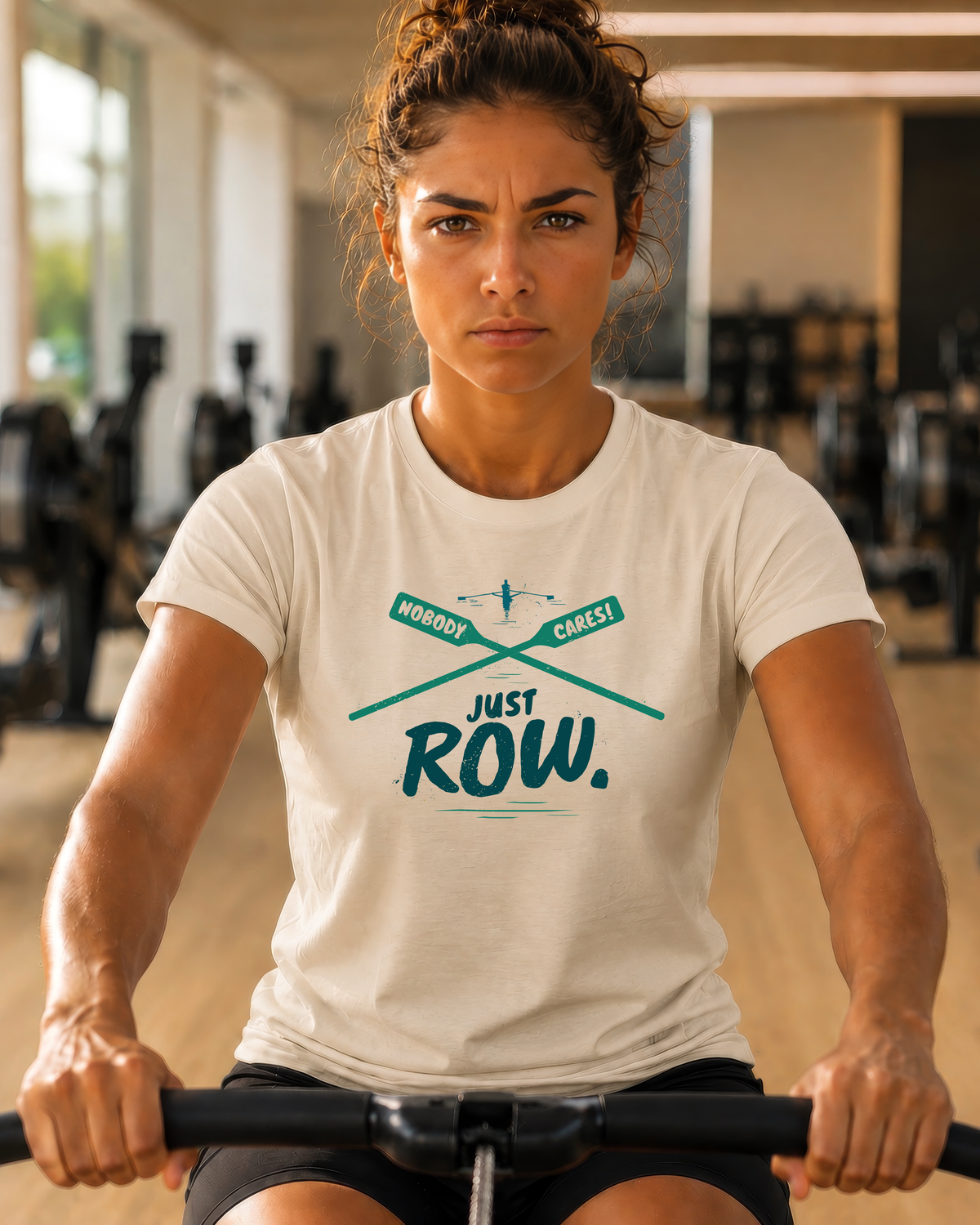 Nobody Cares. Just Row. | Crossed Oars Edition | Premium Rowing Tee - RR