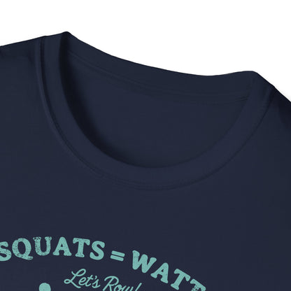 Squats = Watts | Premium Rowing Tee - RR
