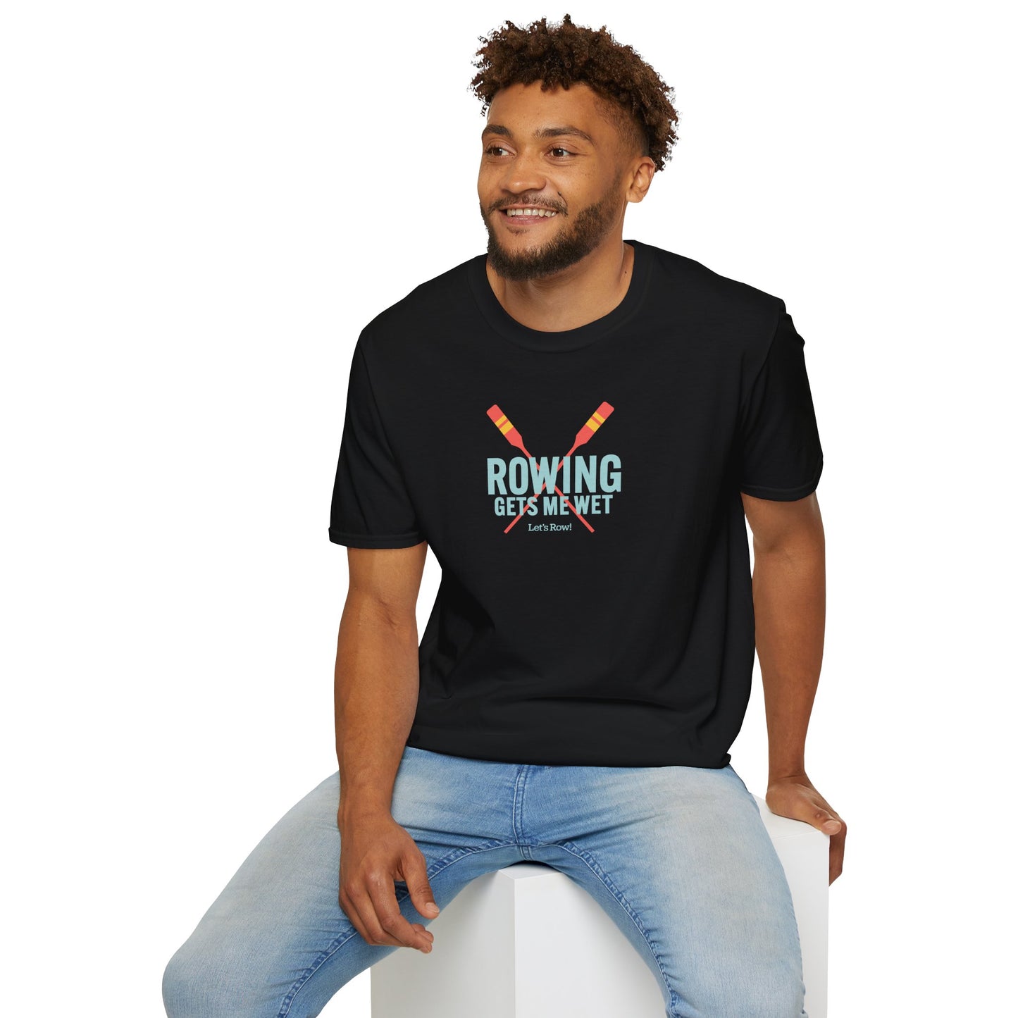 Rowing Gets Me Wet | Premium Rowing Tee