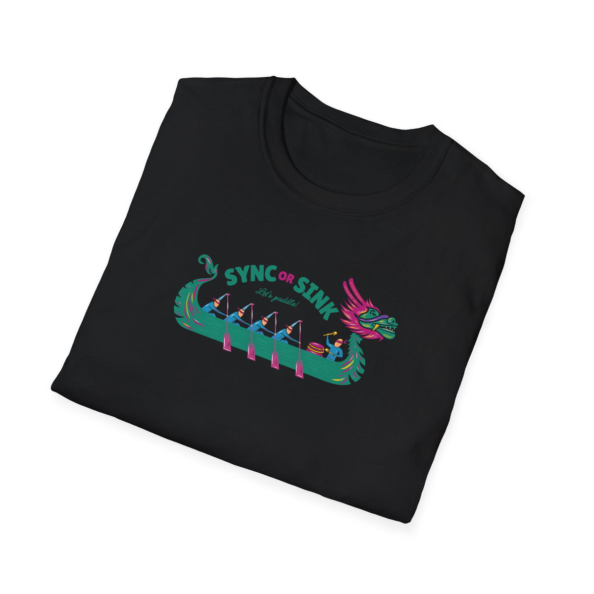 Sync or Sink | Dragon Boat Shirt | Premium Paddling Tee - RR