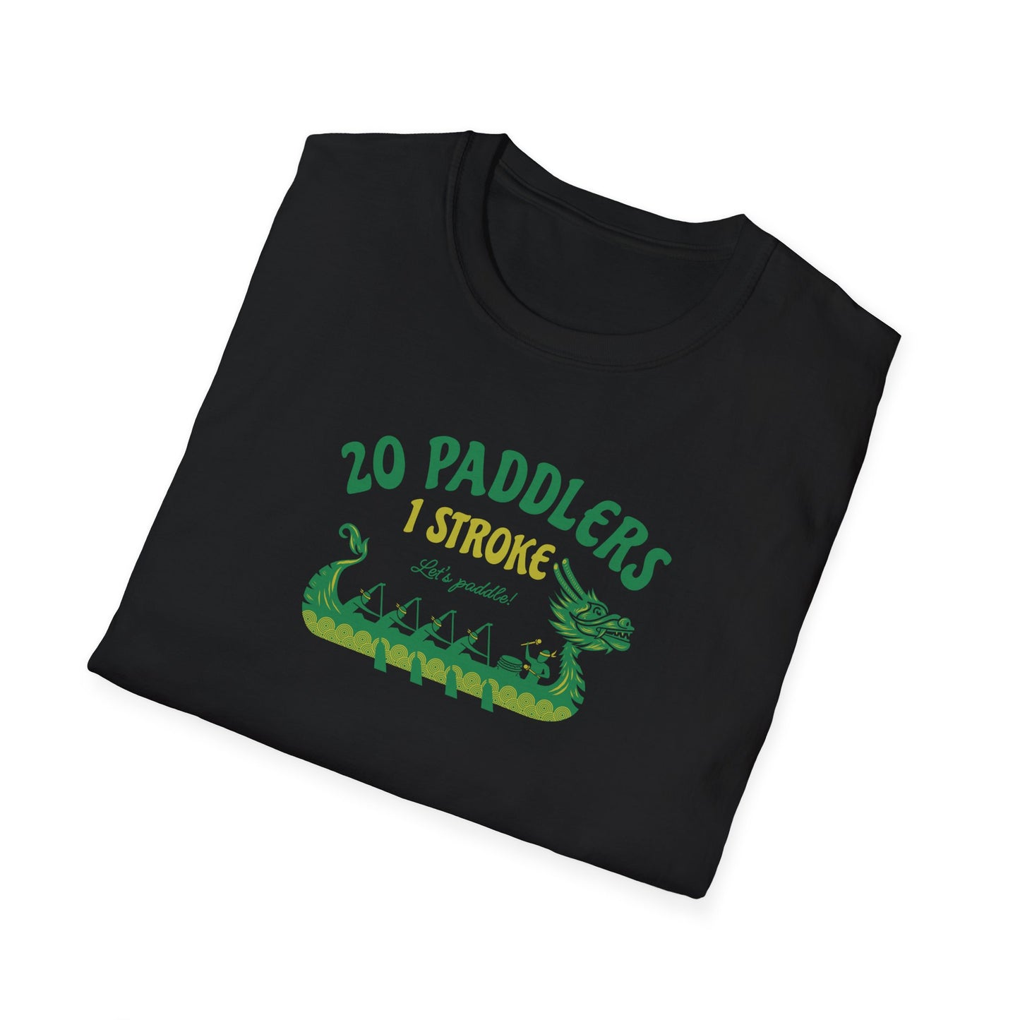 20 Paddlers 1 Stroke | Dragon Boat Team Shirt | Premium Paddling Tee