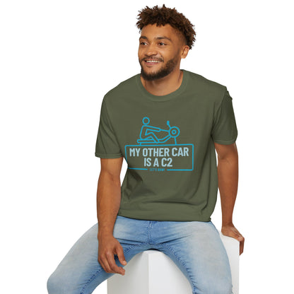 My Other Car Is an Erg — Badge Line Edition | Premium Rowing Tee